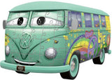 3D puzzle of a VW Type 2 van with Pixar design, featuring 162 pieces for creative family fun and décor.