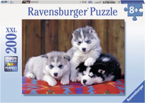 Puzzle - Ravensburger - Mignons Huskies Puzzle 200pc
