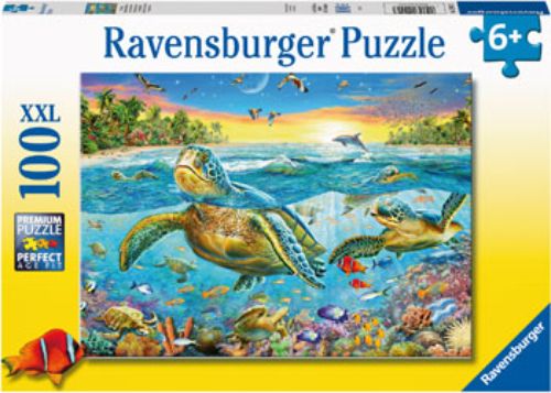 Puzzle - Ravensburger - Swim with Sea Turtles Puzzle 100pc