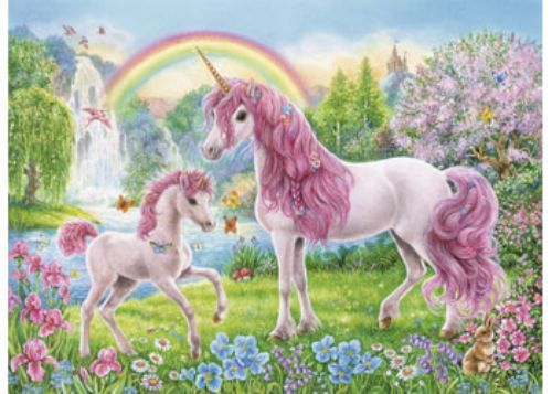 Puzzle - Ravensburger - Magical Unicorns Puzzle Colour Bk 100pc