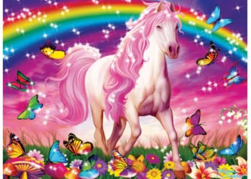 Puzzle - Ravensburger - Horse Dream Puzzle Glitter 100pc