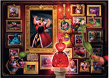 Illustration of the Queen of Hearts surrounded by characters from Alice in Wonderland in a vibrant 1000-piece Ravensburger puzzle.