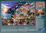 Ravensburger Positano Italy Puzzle, 1000 pieces, showcasing vibrant coastal scenery; perfect for art lovers and puzzle enthusiasts.