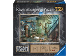 Jigsaw puzzle featuring Ravensburger's Escape 8: The Forbidden Basement, combining art, clues, and an escape room experience.