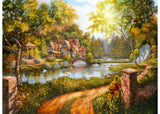 Puzzle - Ravensburger - Cottage by the River Puzzle 500pc