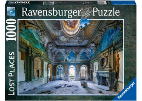 Ravensburger 1000-piece puzzle of the stunning Palace-Palazzo, featuring intricate architecture and vibrant colors.