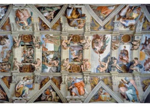 5000-piece Ravensburger puzzle featuring Michelangelo's Sistine Chapel frescoes, perfect for art lovers and puzzle enthusiasts.