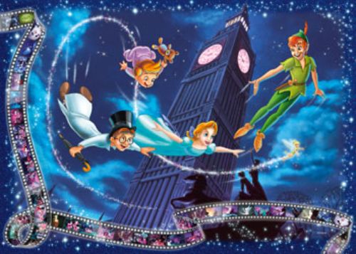 Ravensburger 1000pc puzzle of Peter Pan, featuring vibrant Neverland artwork for Disney fans and puzzle lovers.