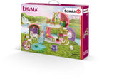 Schleich - Glittering flower house with unicorns, lake and stable