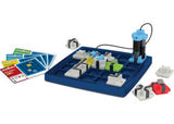 ThinkFun Circuit Maze game featuring a grid, tokens, and LED Beacons for stimulating electric circuit puzzles.