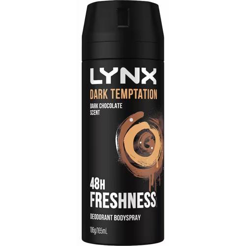 Lynx Spray Dark Temptation 165ml (Pack of 3)