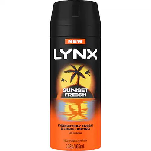 Lynx Spray Sunset Fresh 150ml (Pack of 3)