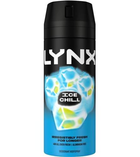 Lynx Spray Ice Chill 150ml (Pack of 3)