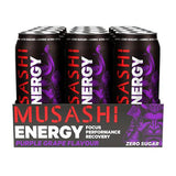 Musashi Energy Purple Grape 500ml (Pack of 12)
