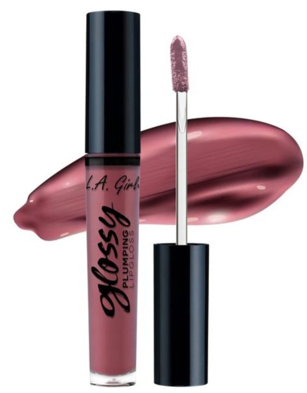 LA Girl Glossy Plumping Lipgloss in Luscious, a vibrant, moisturizing gloss for full, glossy lips with a paraben-free formula.