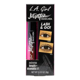 LA Girl Jetsetter Mascara in Black enhances lashes with a buildable, smudge-proof formula for a vibrant, long-lasting look.