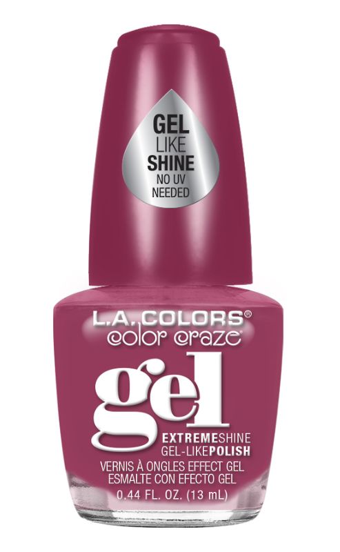 LA Colors Gel Shine Polish in 'Tea Time' offers vibrant color and shine, perfect for easy, salon-quality manicures at home.