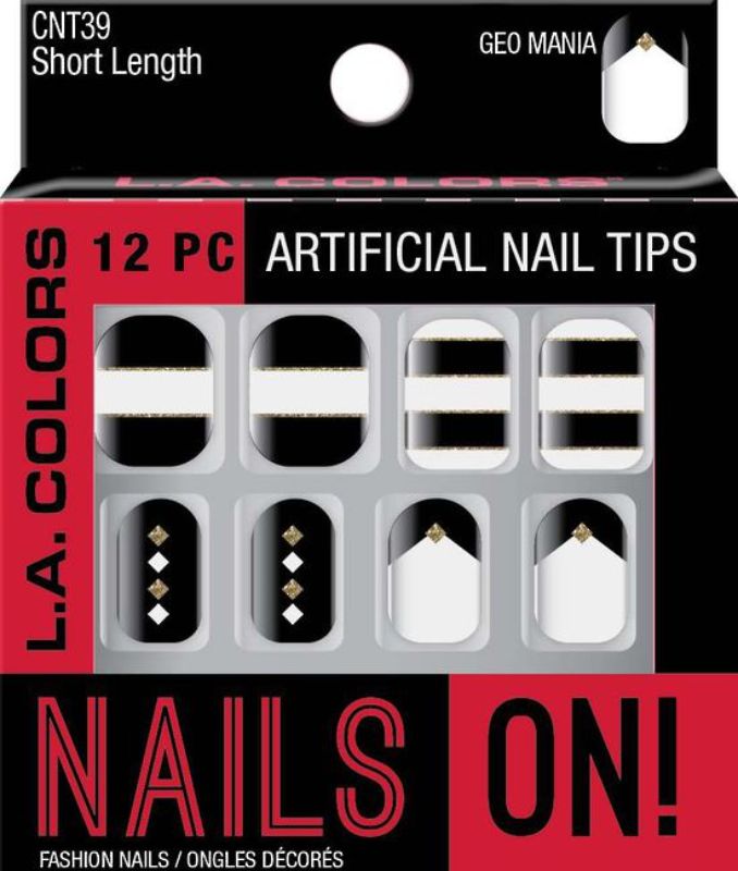 LA Colors - LA Colors Artificial Nail Tips - Geo Mania