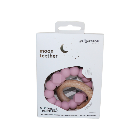 Moon Teether - Mauve - Jellystone