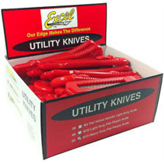 Snap-off blade knife set with 30 heavy-duty utility cutters, ideal for precision cutting in various applications.