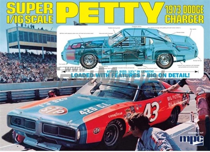 Plastic Kitset - 1/16 '73 Charger R. Petty