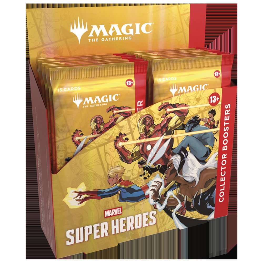 Magic: The Gathering Marvel Super Heroes - Collector Booster Display