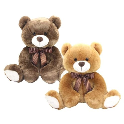 Soft Toy Sunny Bear Sitting Bear Light Brown and Dark Brown 52cm