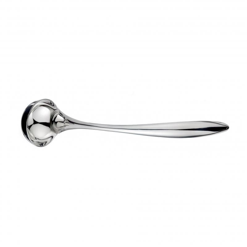 Elegant Cuisipro Tempo Ladles in polished stainless steel with ergonomic handles, perfect for cooking and serving.