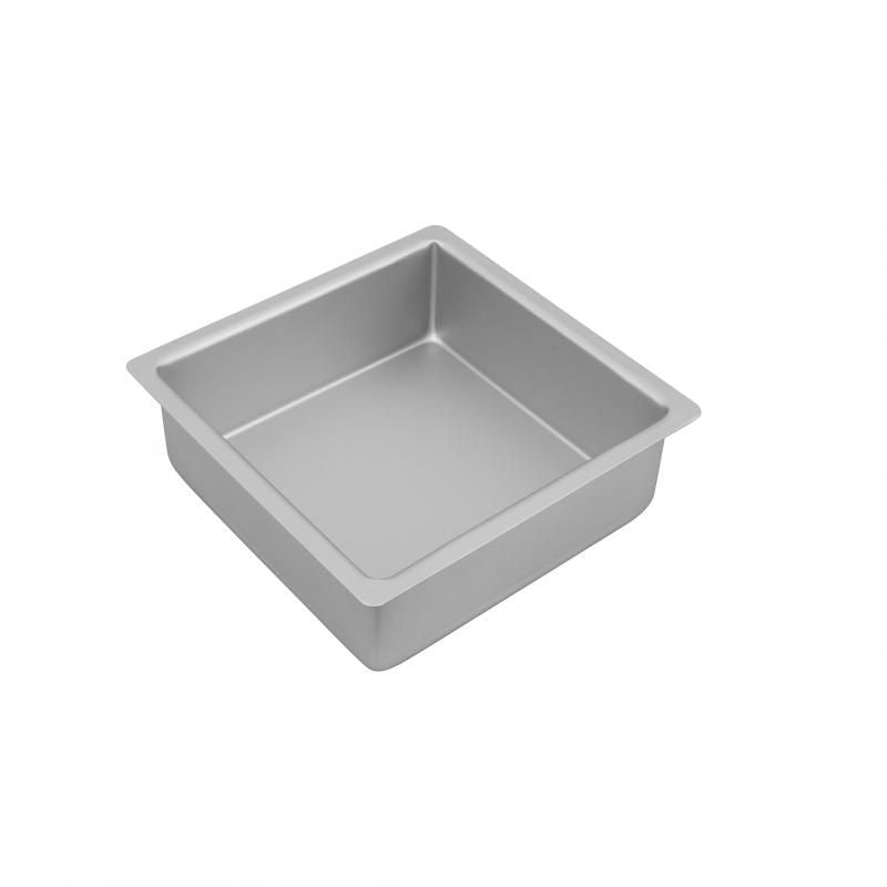 Bakemaster Silver Anodised Square Cake Pan 20X7.5cm