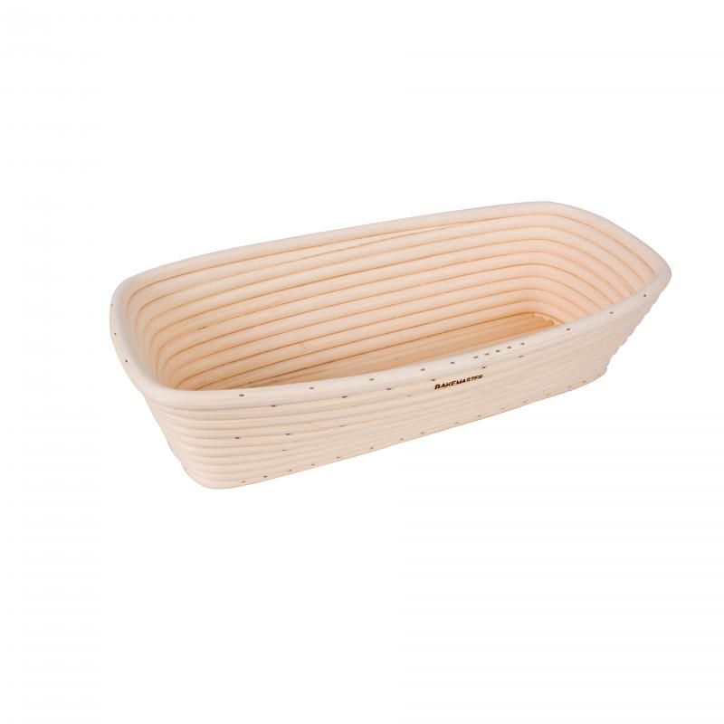 Bakemaster Rectangle Proving Basket 30 X 15 X 8cm Rattan