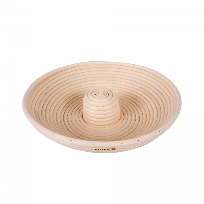 Bakemaster Circle Proving Basket 28 X 6.5cm Rattan