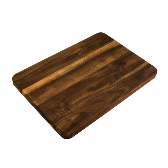 Peer Sorensen Acacia chopping board, 51x35cm, made from durable wood with unique grain patterns for versatile kitchen use.