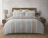 Nina Duvet Set - Grey/Beige - King - BAKSANA