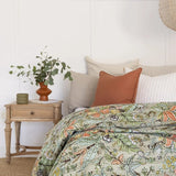Kantha Quilt - Indian Block Print Handmade King Size (Style 58)