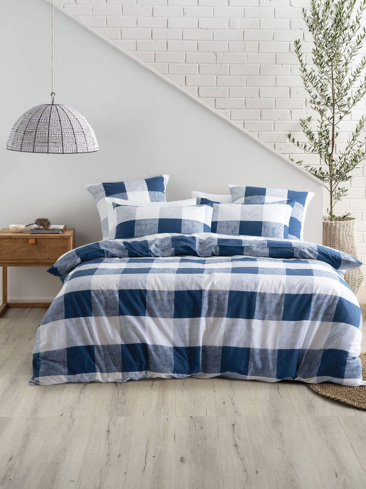 Alec Duvet Cover Set by Nu Edition - Queen - Ink