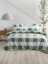Alec Duvet Cover Set by Nu Edition - King - Moss
