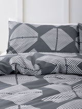 Single Duvet Cover - Set - Aspen Charcoal Set by Nu Edition