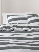 Sydney Duvet Cover Set by Nu Edition - Carbon - Single