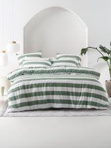 Sydney Duvet Cover Set by Nu Edition - Moss - Double