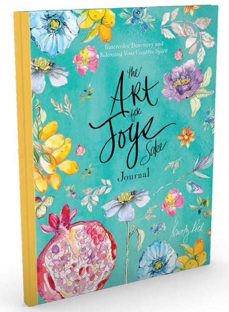 A watercolor journal with 60 textured pages, featuring 10 outlined designs to inspire joyful creativity by artist Kristy Rice.