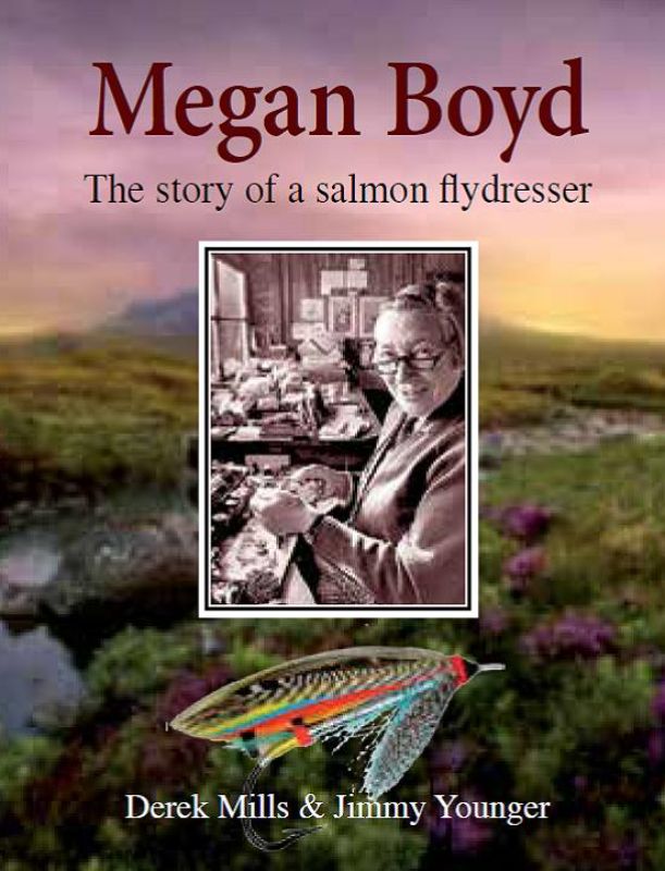 Illustrated hardback book celebrating Megan Boyd, master salmon fly dresser from Scotland, with 128 pages of her story.