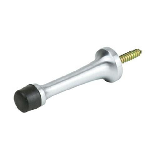 Wall Mount with Lag Screw Door Stop Satin Chrome