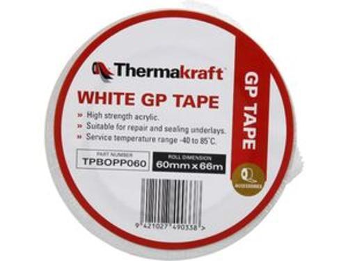 General Purpose Tape White 60mm x 66m