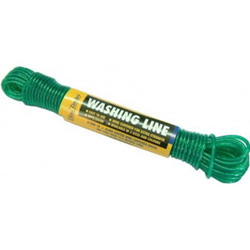 Lawfords Clothesline Wire Green 15m Plastic Coated