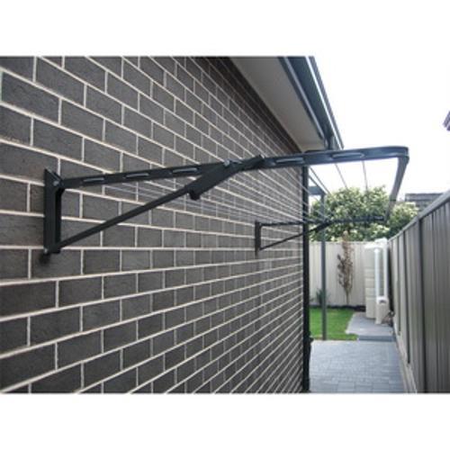 Compact Fold Down Clothesline Woodland Grey 2.49 x 0.935m