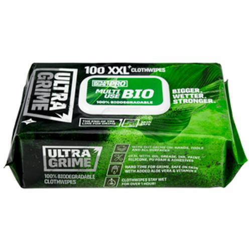 PRO Biodegradable 100 XXL Clothwipes