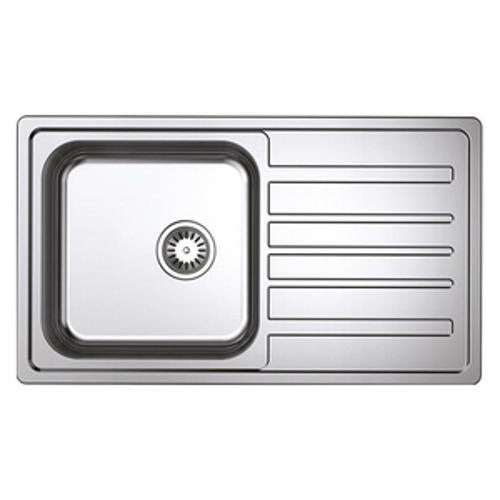 Omega Single Bowl & Drainer Insert Stainless Steel With Waste Kit & Clips