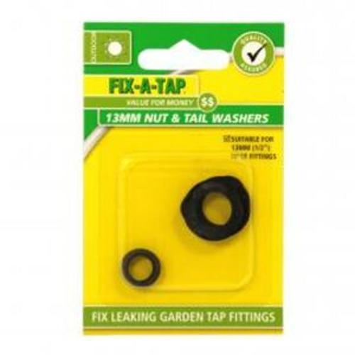 Nut & Tail Washer 13mm 2 Pack