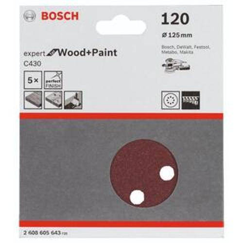 Orbital Sanding Disc 125mm 120 Grit PK5