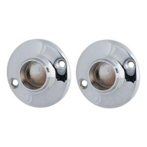Towel Rail End Bracket Chrome For 19mm Tube 2 Pack 107CP19BP